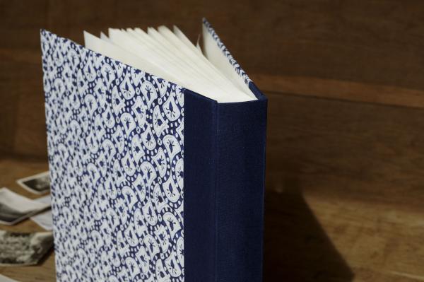 Großes Fotoalbum blau Handarbeit aus Deutschland